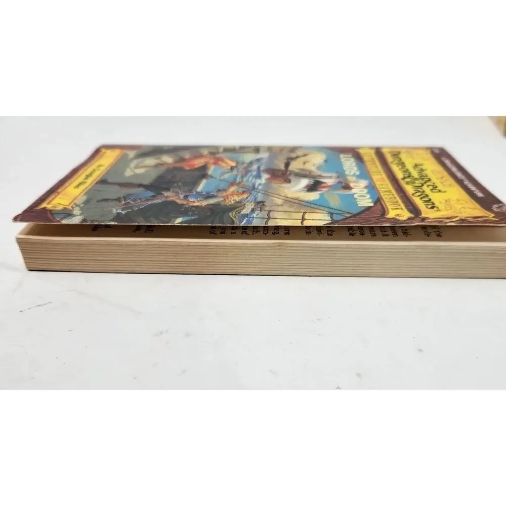 Lords of Doom AD&D TSR Dragonlance Adventure Gamebook #10 - 1st ed W Stat Card